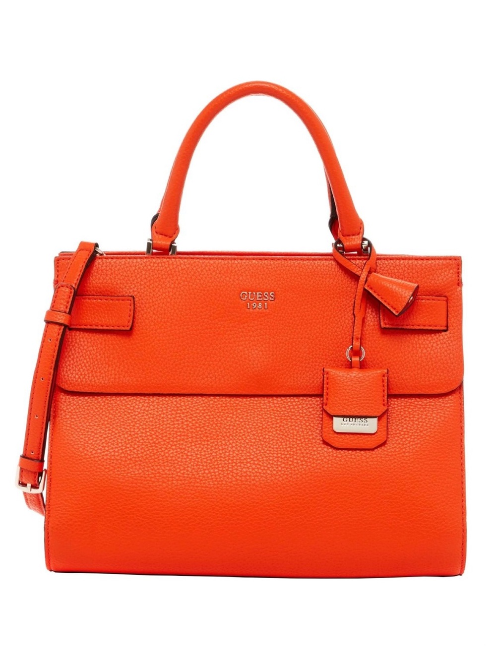 Guess Orange Cate Satchel Purse
